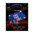 Own The Court Basketball Wall Art Poster | Basketball Wall Decor | Sports Room Decor | Basketball Bedroom Decor | Unframed Wall Art
