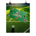 No Limits Soccer Wall Art Poster | Soccer Room Decor | Sports Room Decor | Soccer Bedroom Decor | Unframed Wall Art