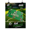 No Limits Soccer Wall Art Poster | Soccer Room Decor | Sports Room Decor | Soccer Bedroom Decor | Unframed Wall Art