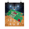 Shoot Your Shot Basketball Wall Art Poster | Kids Sports Room Decor | Basketball Wall Art | Boys Room Decor | Athlete Motivation Wall Art | Unframed Print