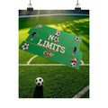 No Limits Soccer Wall Art Poster | Soccer Room Decor | Sports Room Decor | Soccer Bedroom Decor | Unframed Wall Art