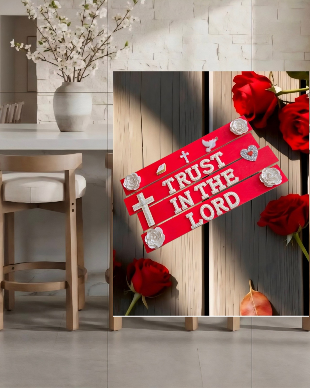 Trust in the Lord Wall Art Poster | Faith Wall Decor | Christian Wall Art | Inspirational Quote Wall Art | Home Decor | Unframed Print