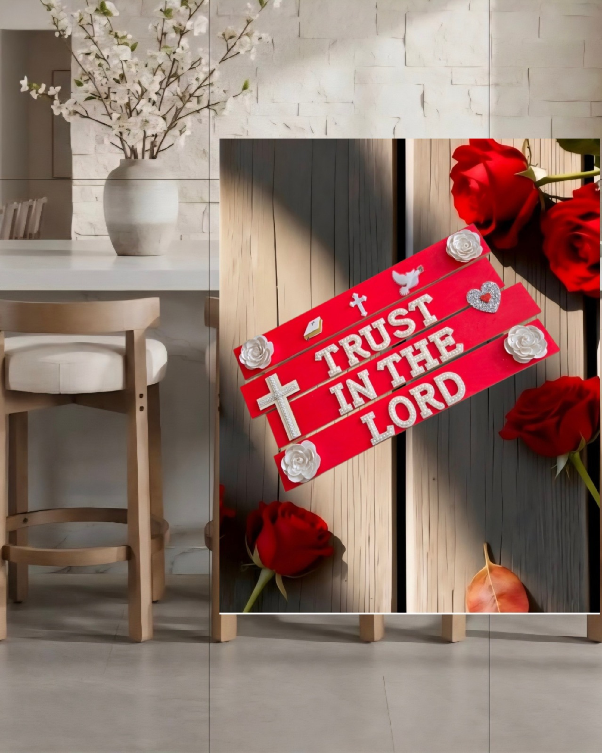 Trust in the Lord Wall Art Poster | Faith Wall Decor | Christian Wall Art | Inspirational Quote Wall Art | Home Decor | Unframed Print